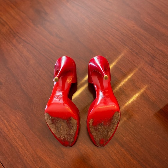 AUT Louboutin Sexy red bottom kitten heels!